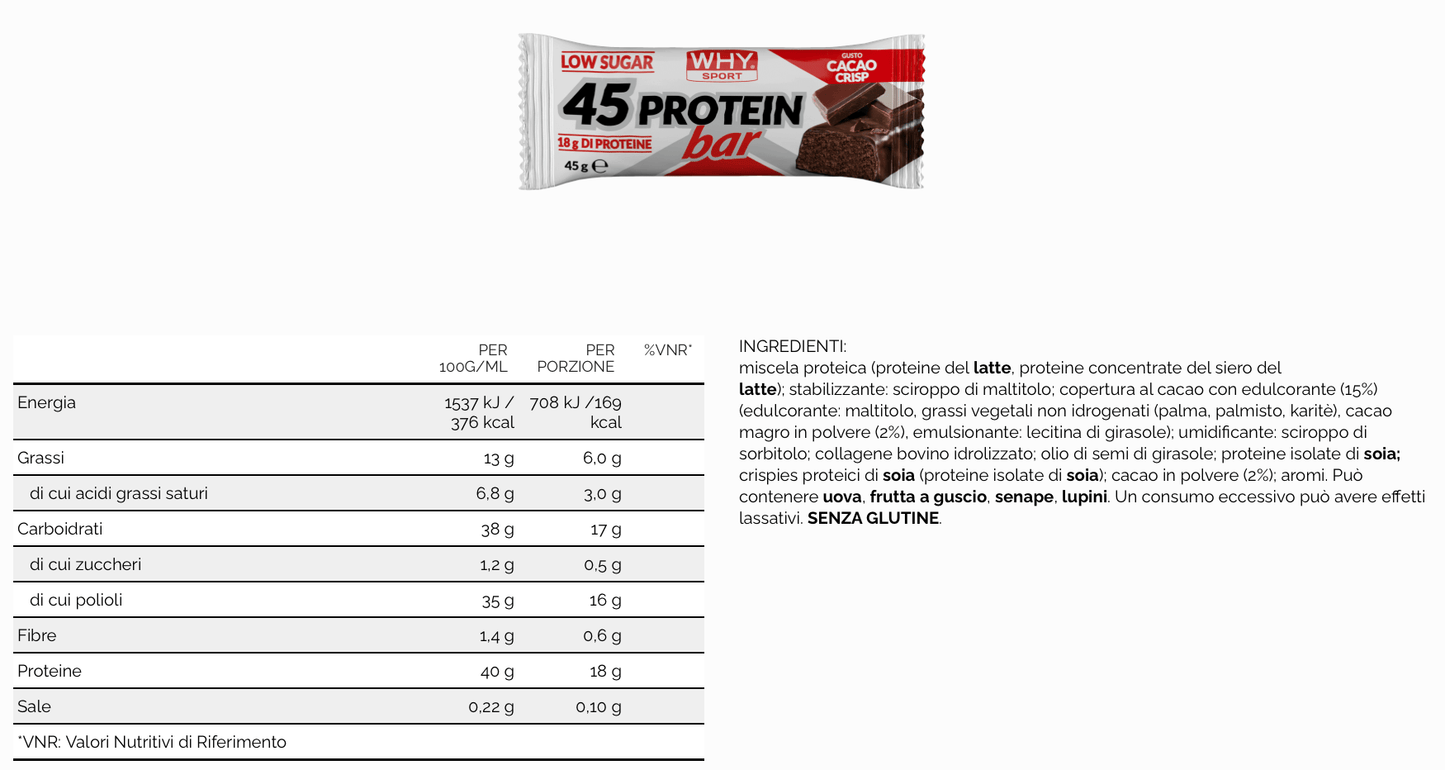 45 PROTEIN BAR - 45g