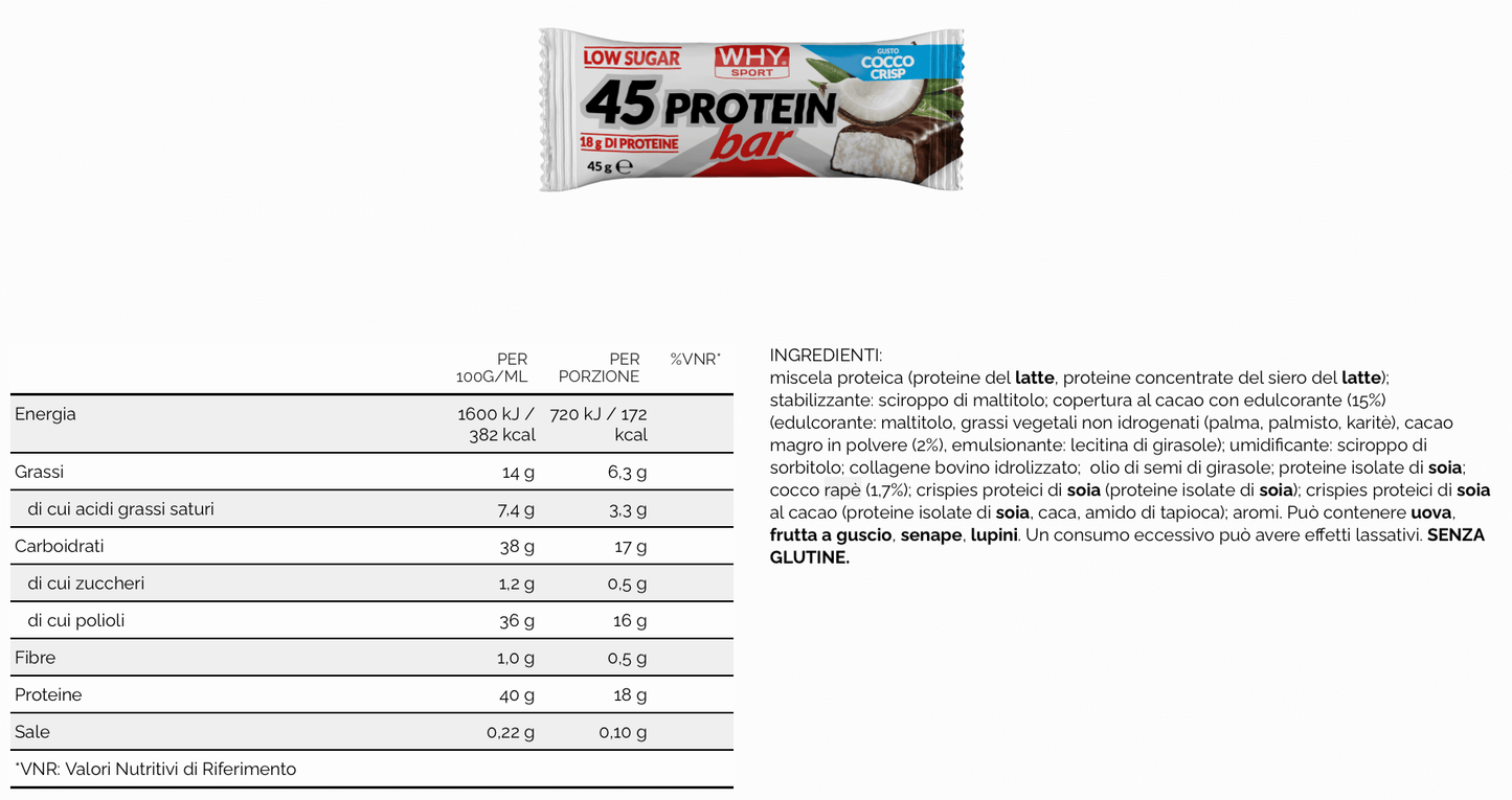 45 PROTEIN BAR - 45g