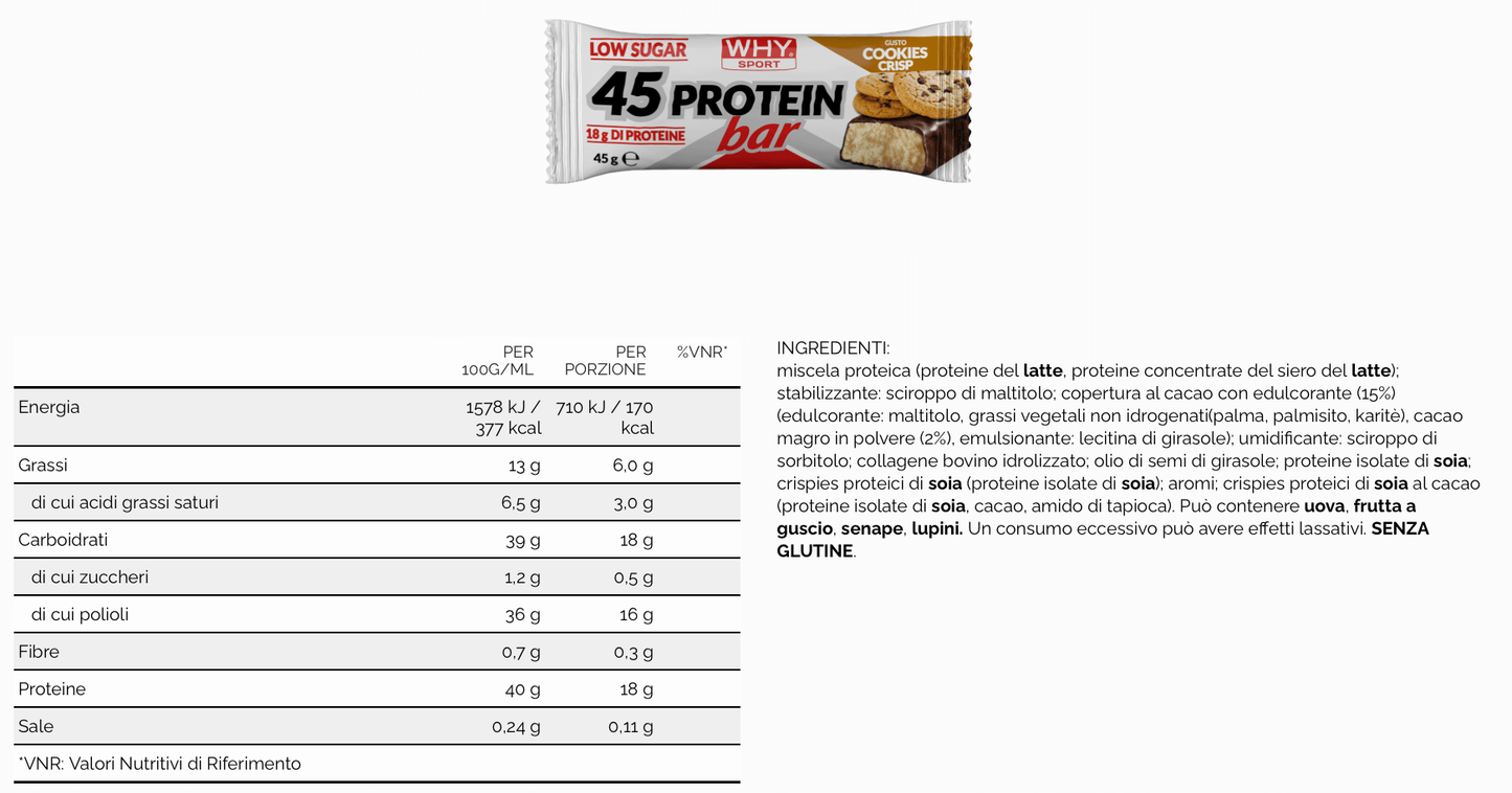 45 PROTEIN BAR - 45g