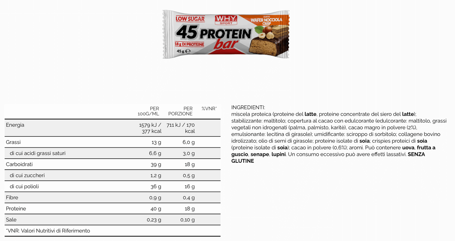 45 PROTEIN BAR - 45g