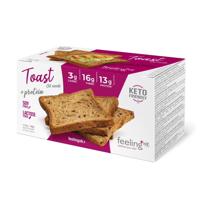Toast +protein oil seeds 160g (4x40g)